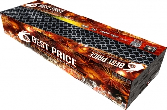 Složený ohňostroj Best price Wild fire,300 ran o  průměru 25mm.