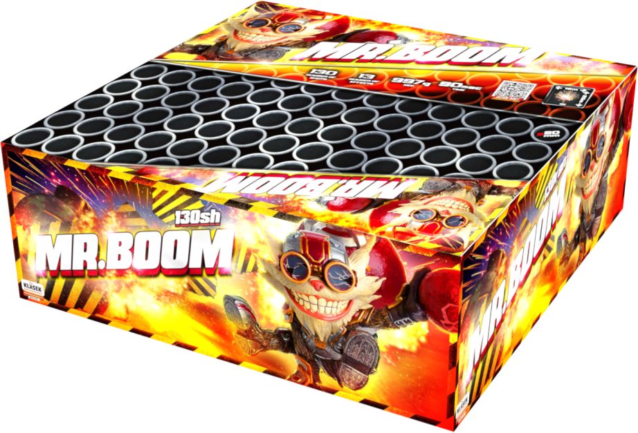Ohňostroj Mr. Boom, 13 různobarevných efektů.