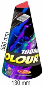 Vulkán 1000g, barevné hvězdy, do výšky 6 m.