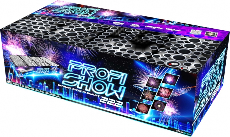 Složený ohňostroj Fireworks show 222ran,průměr 30,50mm,různé úhly výstřelů,26.efekt ohňostroje