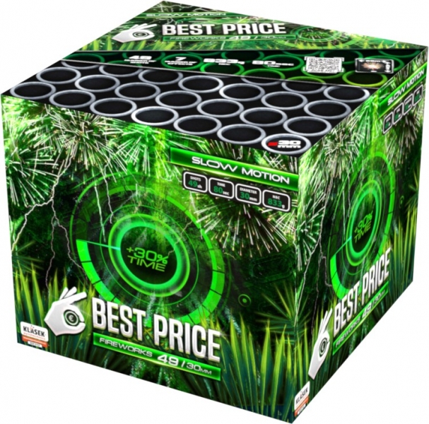 Ohňostroj Best price Slow motion 49 ran,  průměr 30 mm, 7 různobarevných efektů