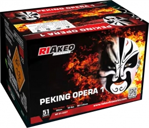 Ohňostroj Riakeo Peking Opera 1 51sh/30 mm, 8 různobarevných efektů.