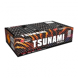 Ohňostroj Riakeo Tsunami, 30 mm, 180 ran, 21 různobarevných efektů.