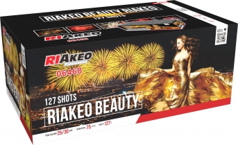 Ohňostroj Riakeo Beauty, 17 různobarevných efektů, 25+30 mm, vyuhlovaný.