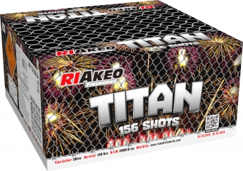 Ohňostroj RIAKEO TITAN 26 různobarevných efektů, 30mm, 156 ran.