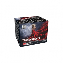 Ohňostroj Riakeo Thunderbolt 1, 30mm, 24 ran, 8 různobarevných efektů, vyuhlovaný.