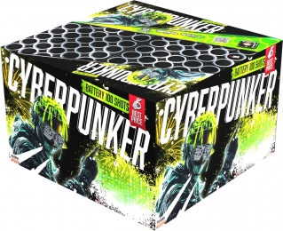 Kompaktní ohňostroj Cyberpunker, 20 různobarevných efektů, 30 mm