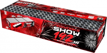 Kompaktní ohňostroj Fireworks show 192, 24 různobarevných efektů, 20mm.