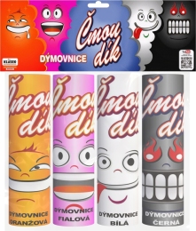 Dýmovnice Čmoudík new colour, dýmovnice(tuba)-oranžová,fialová,bílá,černá